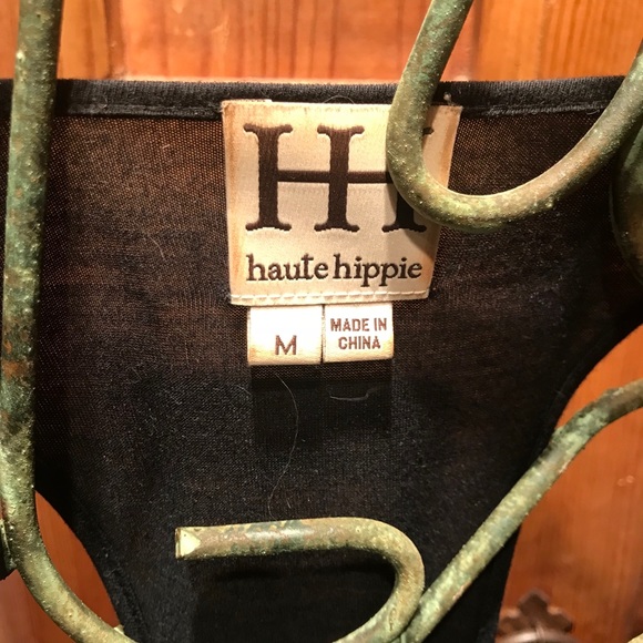 💔HAUTE HIPPIE racer back chain fringe top💔 - Picture 4 of 5